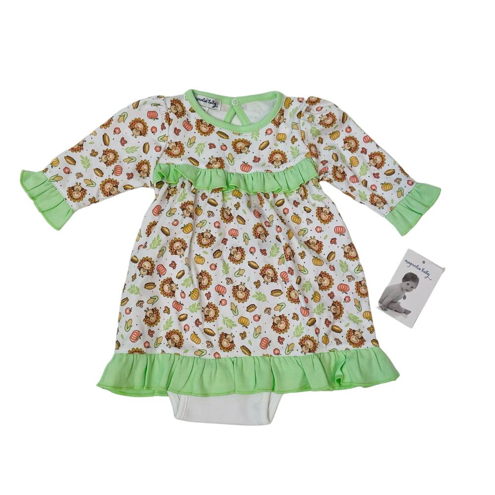 NWT Magnolia Baby 18M Giving Thanks Ruffle Dress